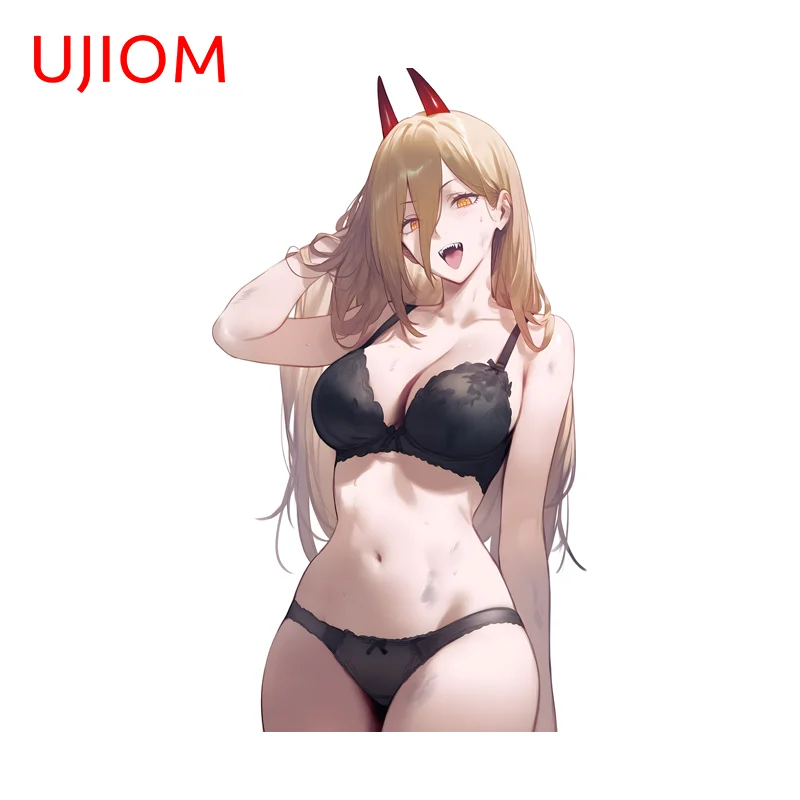 UJIOM Demon Girl Alluring Bikini Power Wall Sticker Trendy Exquisite Attractive Graphics Decal Kitchen Cupboard Decoration
