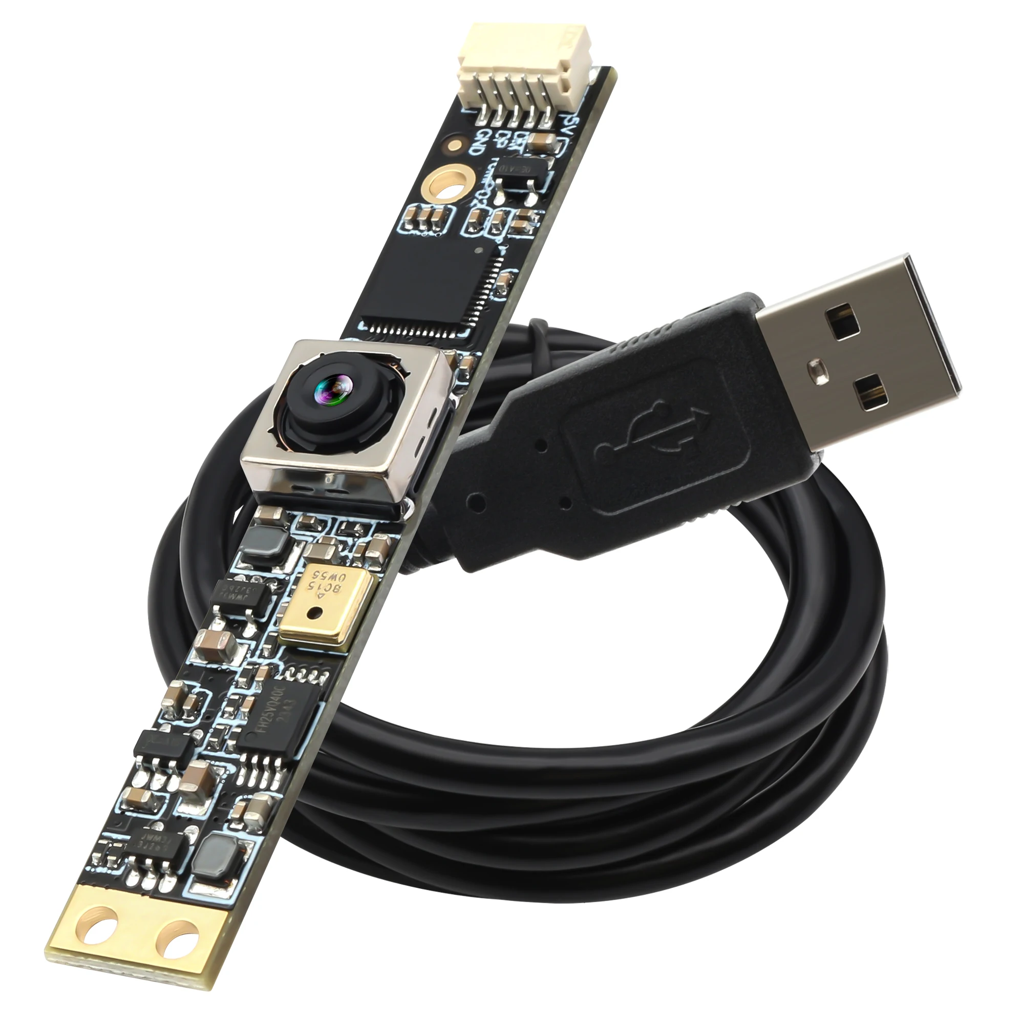 

ELP 16MP Mini Camera Module Autofocus No Distortion with Microphone Audio Video USB Webcam for Smart Home, Security Protection