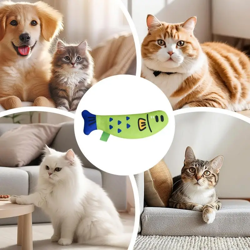 Cat Toy Catnip Simulation Fish Kitten Toys Pillow fish cat relieves boredom Interactive Cat Chew Bite Crinkle Toys Cat Supplies