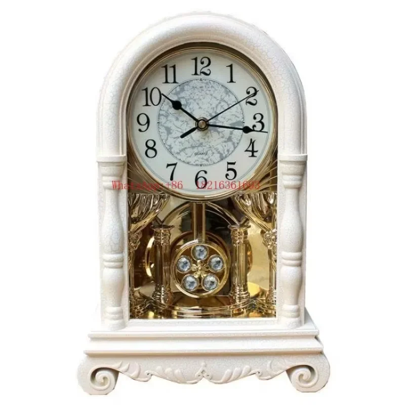 Limited Offer Living Room Large Retro Decoration Desktop Clock European Retro Creative Home Clock