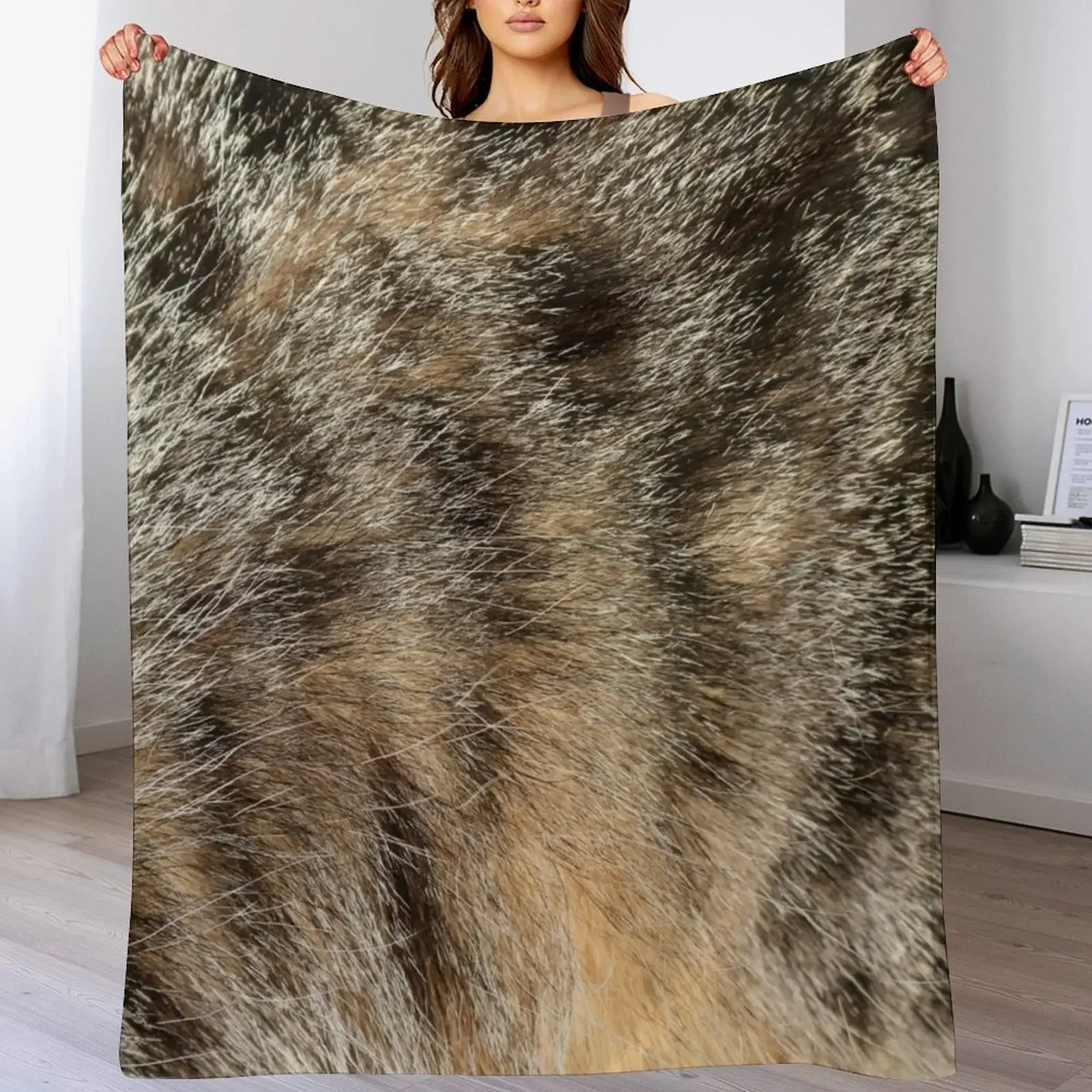 

Tabby cat fur Throw Blanket Decorative Throw Heavy Soft Big Thins Blankets