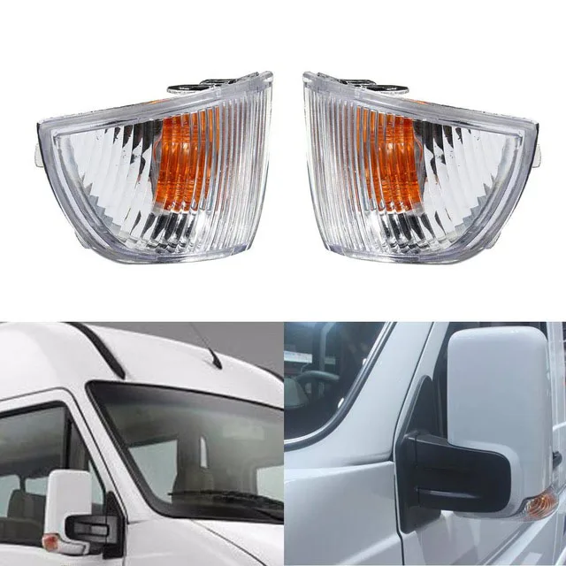 1Pc Car Wing Mirror Indicator Lens Lamp Side Mirror Turn Signal Cover Without Bulbs for Iveco Daily 2006-2011 - Right