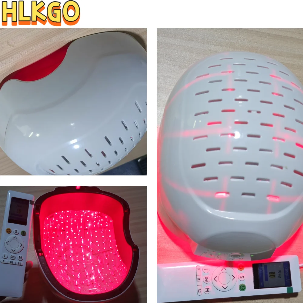 

Optical Hair Growth Helmet, Dense & Strong Hair Solution, Medical Style LLLT Laser Cap for Men and Women, Home Treatment