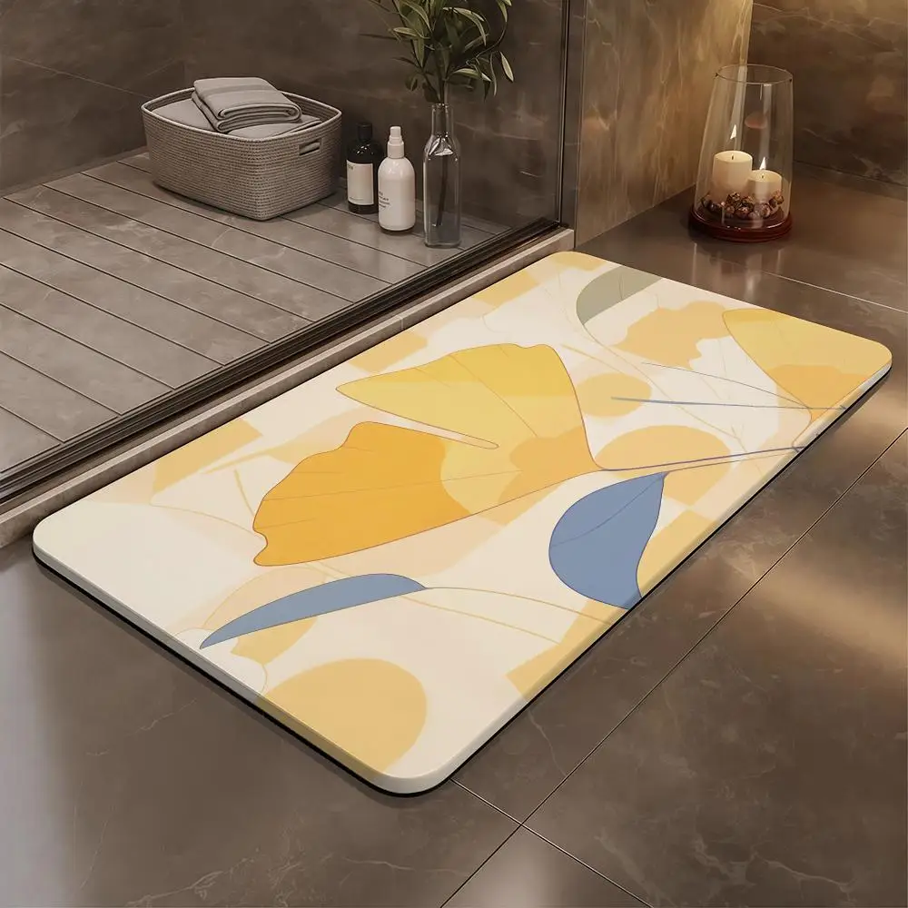 

The View By The Window Floor Mat Bathroom Soft Diatomaceous Mud Floor Mat, Bathroom Absorbent Foot Mat, Toilet Sink, Bedroom Mat