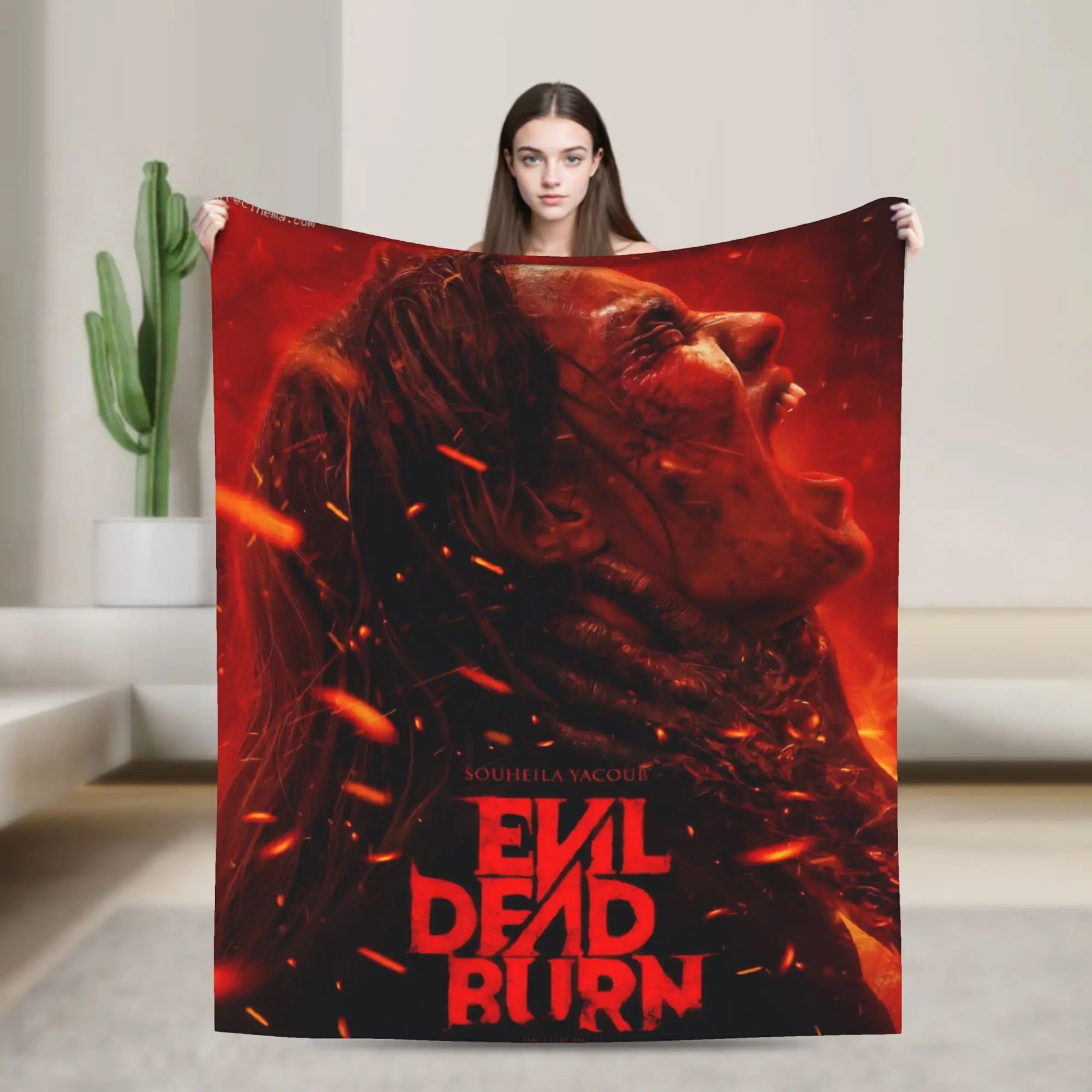 Evil Dead Burn Blanket Cozy Soft  Throw Blankets for Couch 50x60 Inch Multi-size Plush Thin Quilt