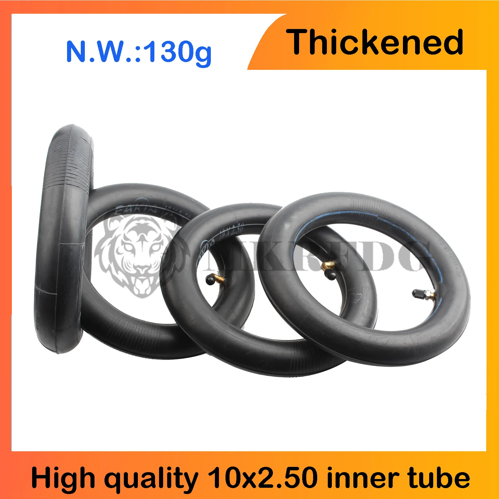 10x2.50 Inner Tube for 10x2 255x80 10x3.0 80/65-6 10 Inch Outer Tire for Electric Scooter Balance Bike Baby Stroller