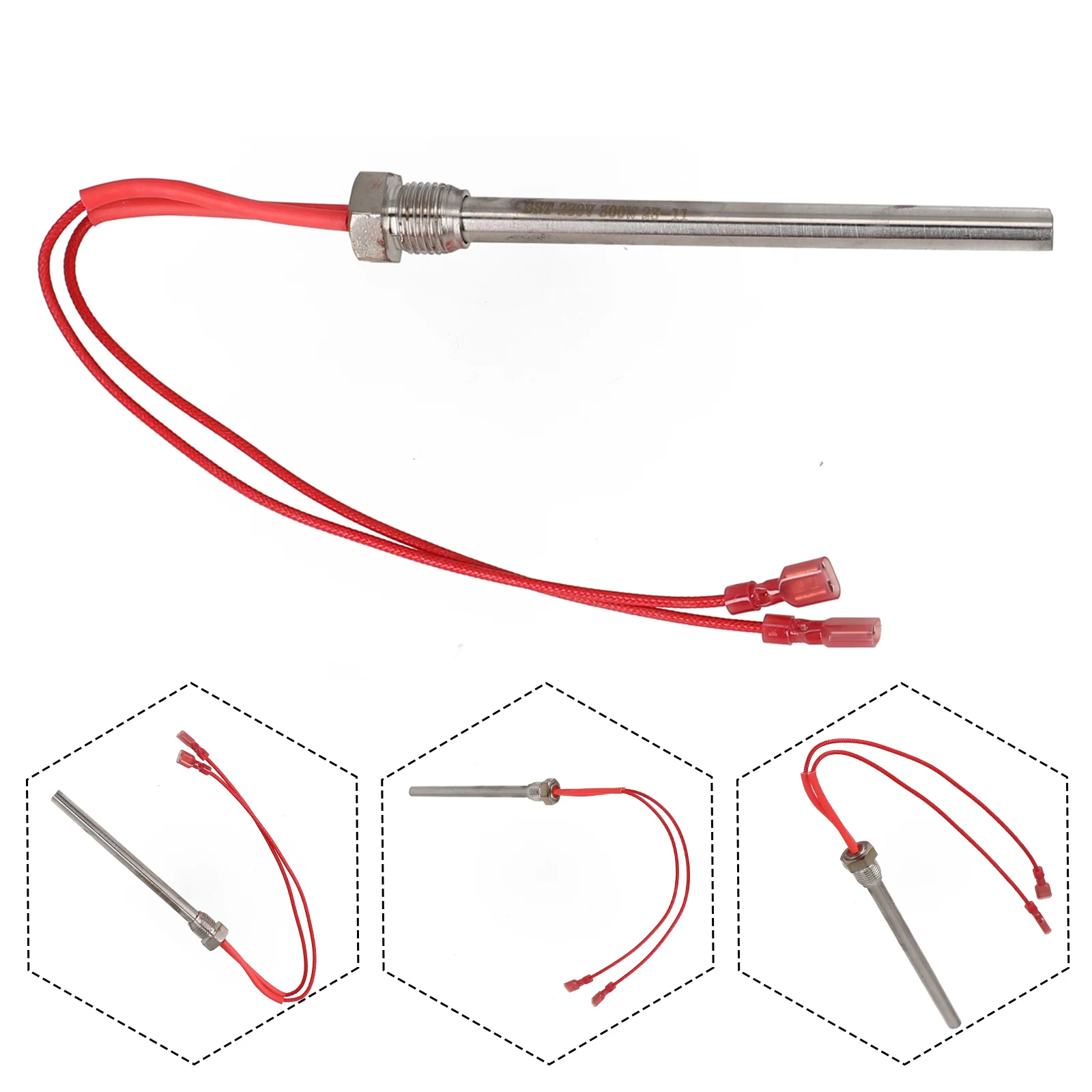 

Glow Ignitor for Pellet Stoves 10mm Diameter 300W Heating Element 230V Reliable Performance for Nemaxx P6 P9 P12