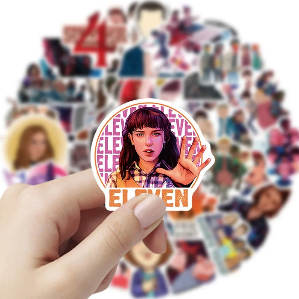 50 قطعة Straykids KPOP الخيال العلمي الإثارة المسلسلات التلفزيونية غريب الأشياء سكوتر المحمول باد كوب ماء الكتابة على الجدران ملصقات هدية #4