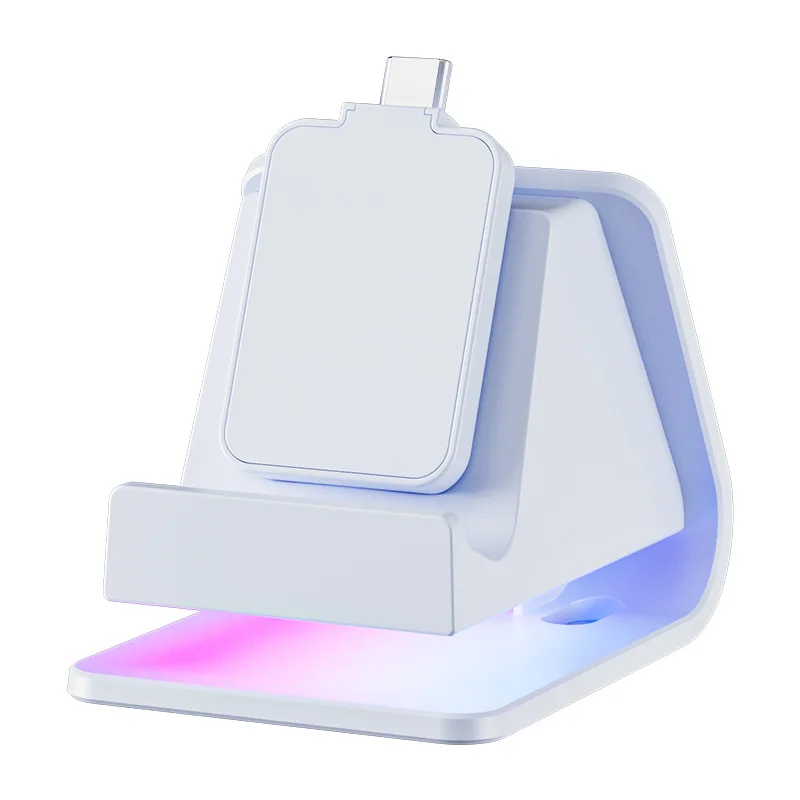 

New For Portal Game Console Charging Dock with RGB Light Effect Charging Stand Base Gaming Accessory