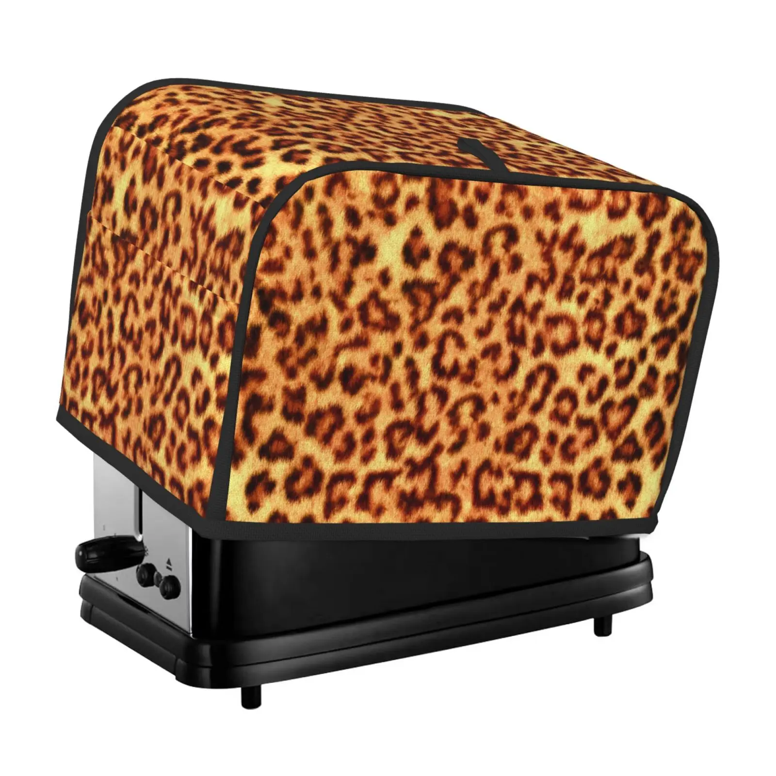 

Leopard Print Toaster Cover Anti Dust Cover Bread Maker Machine Toaster Cover-ups Case For 2 Slice Toaster Protective Cover