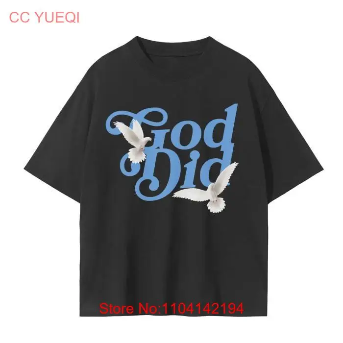 GOD DID Streetwear T Shirt DJ Khaled Inspiration long or short sleeves