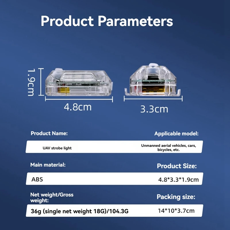 Highlight Wireless Remote Control LED Strobe Light Drone Strobe Light Aircraft Strobe Lights