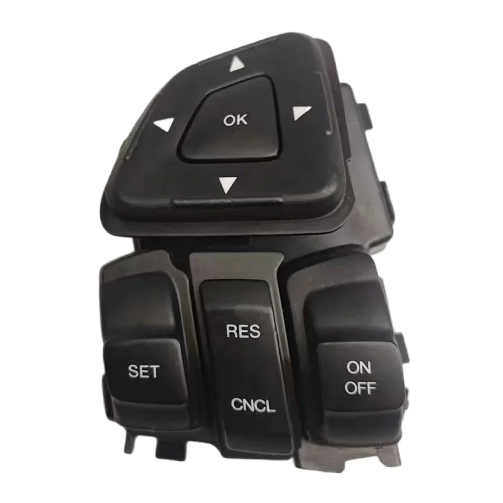 1X Car Steering Wheel Switch OEM Part Number:BT4T-9E740-AFW Number Of Pins Size:As Picture Shown 10-pins Black Color Material