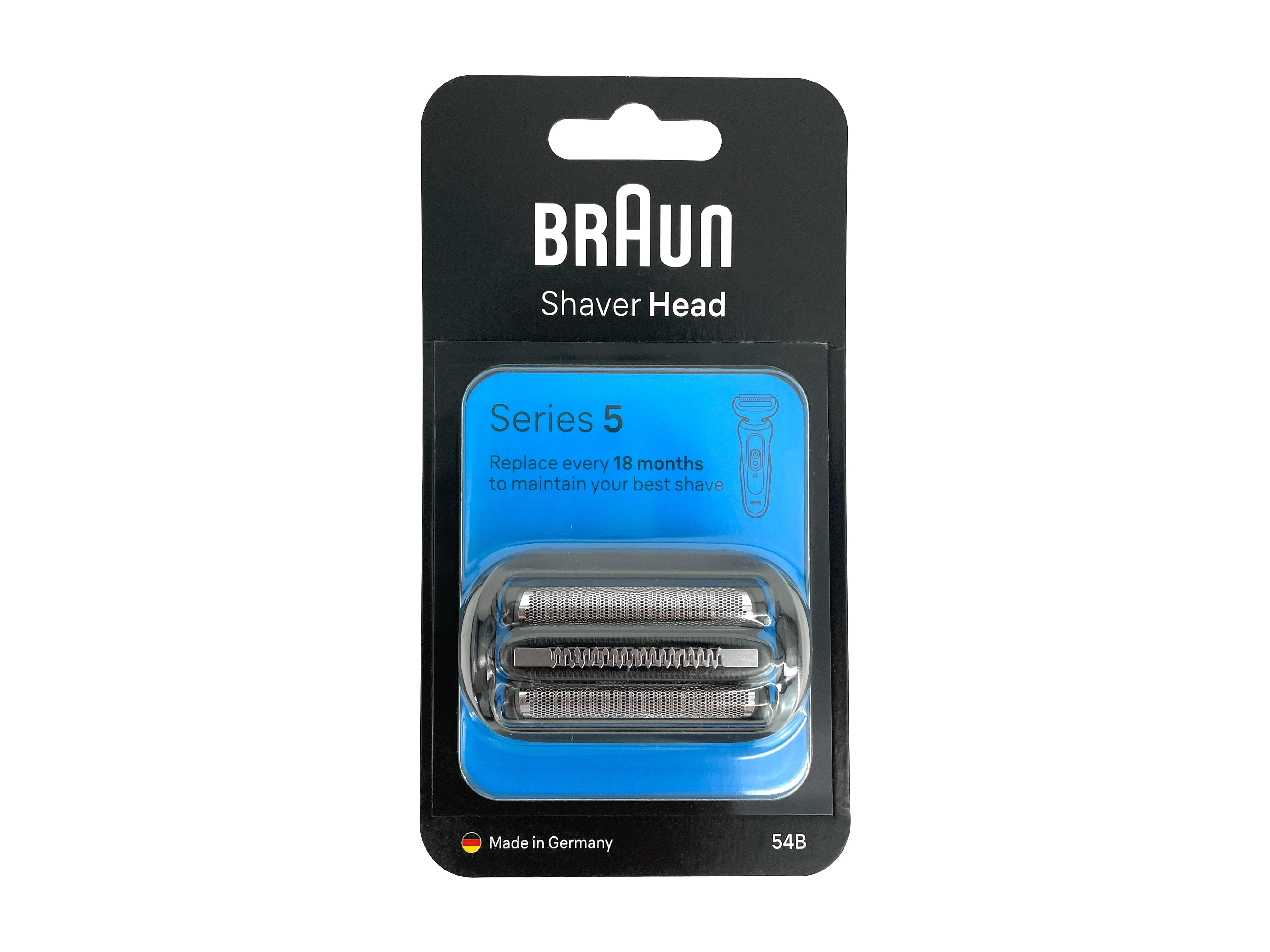 Braun Series 5 เครื่องโกนหนวดไฟฟ้าหัวเปลี่ยนได้อย่างง่ายดายแนบหัวใช้งานร่วมกับสําหรับเครื่องโกนหนวด Series 5/6 รุ่นใหม่ 54B