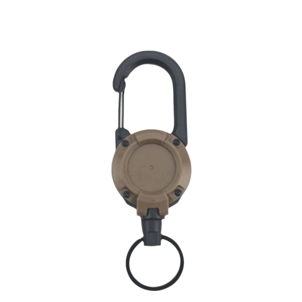 Strong Steel Retractable rope carabiner Retractable Design Heavy Duty Clip Retractable Pull Key Ring Spring Mechanism