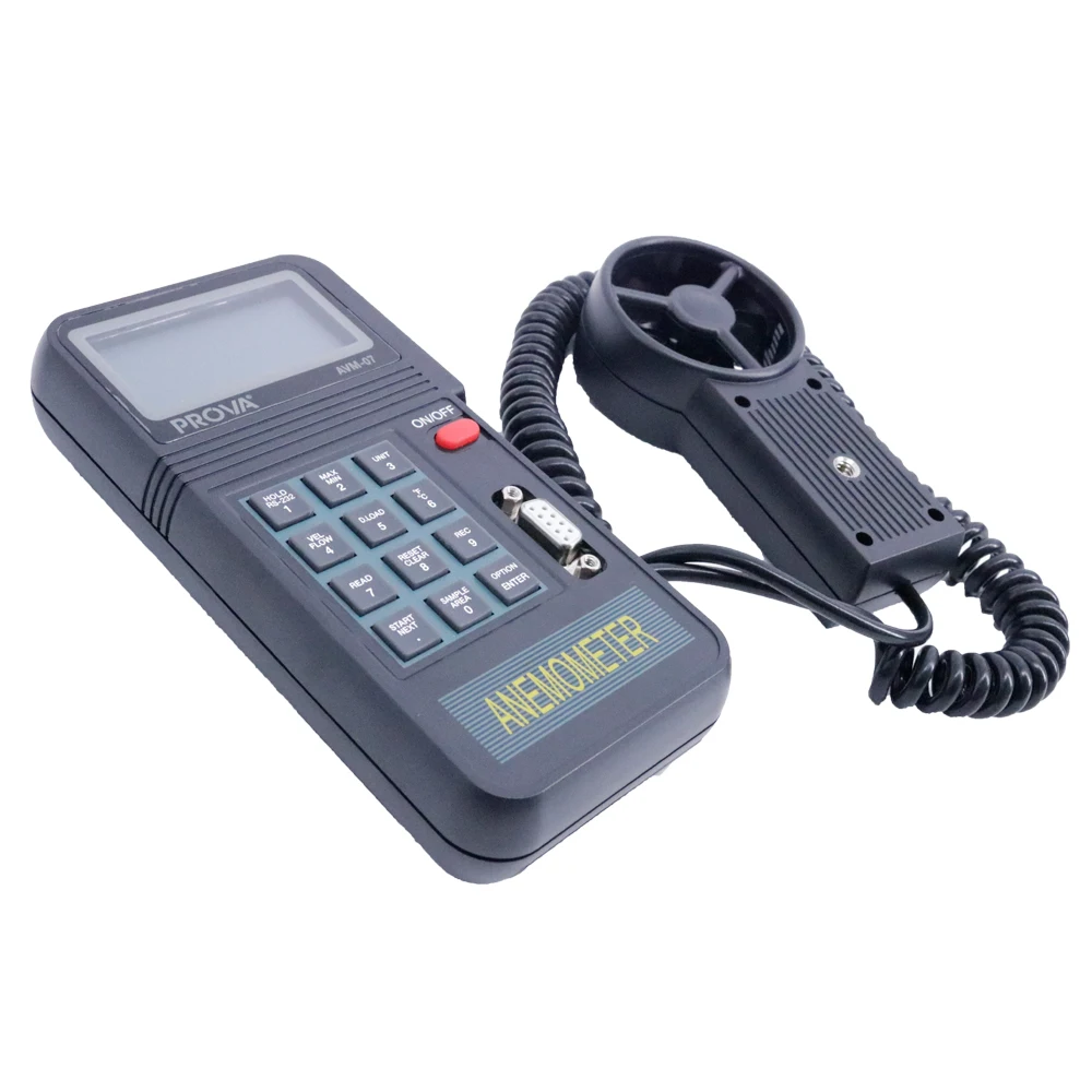 AVM-07 مقياس شدة الريح الرقمي مقياس حجم الهواء نطاق سرعة الرياح (CMM): 0.01 ~ 9999 × 100