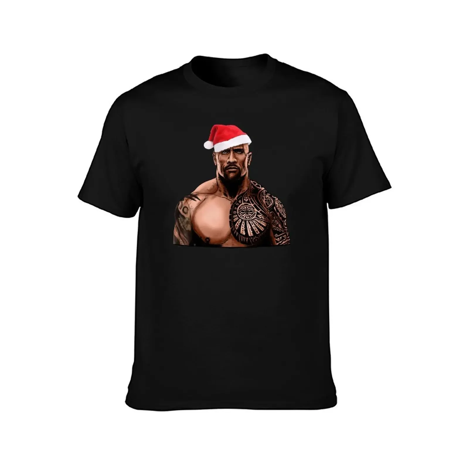 Dwayne johnson santa T-Shirt blanks essential t shirt cute clothes mens fashion