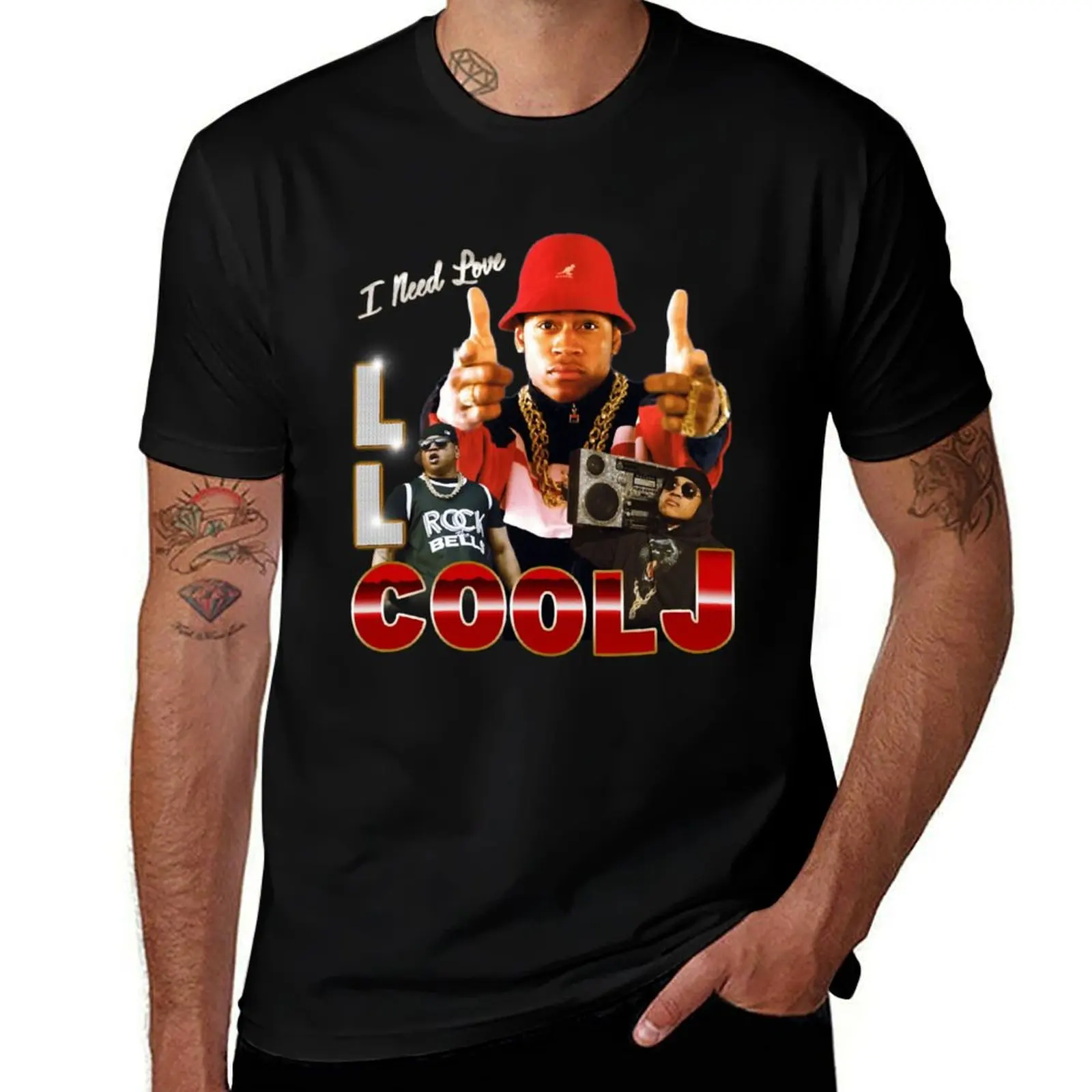 LL Cool J Vintage T-Shirt Simple Casual Short Sleeve Tee T-Shirt