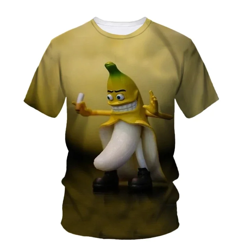 

Banana Pattern 3D Print O-Neck T-shirts Men/Women Casual Short Sleeve Casual Fashion Cosplay Tshirt Unisex Clothing