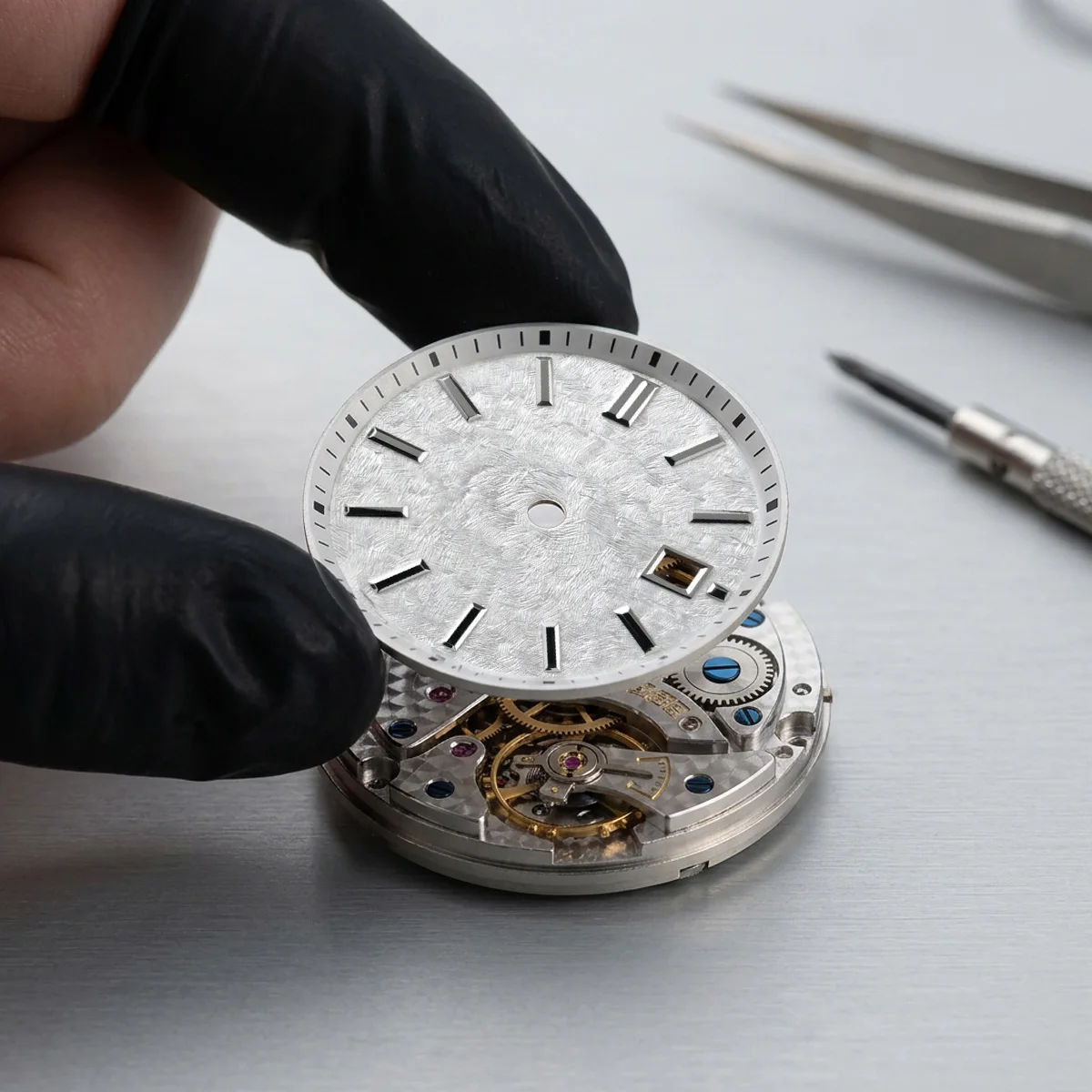 23mm NH05/NH06 Women's Watch Dial No logo Stereo Bar Index For Seiko Grand Heritage Automatic Movement Lady Case Mod Parts - view 4