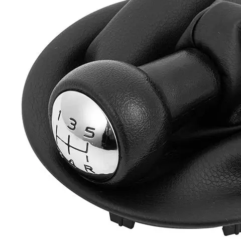PU Leather Gear Shift Knob & Gaiter Boot Cover Replacement for Citroen Berlingo III MK3, Peugeot Partner 2008‑On