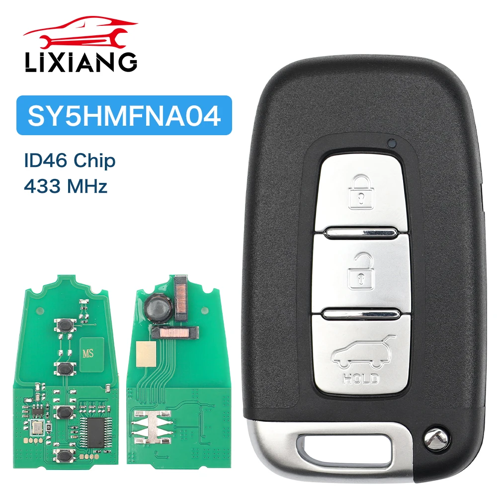 LIXIANG For Hyundai 3/4Buttons Sonata 2011-2014 Kia Sportage Sorento Keyless Entry Smart Remote Car Key  Fob 433Mhz SY5HMFNA04 