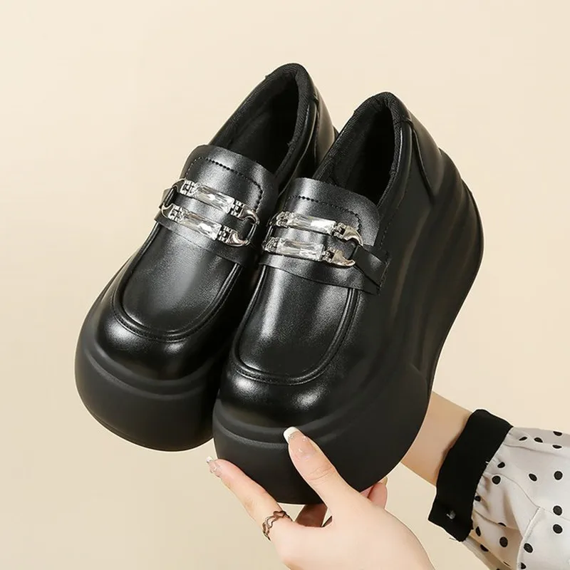 منصة الشقق الصنادل النساء أحذية رياضية أحذية حذاء بدون كعب 2026 الاتجاه مصمم ربيع جديد الجلد المدبوغ الراحة المشي Zapatos Mujer #6