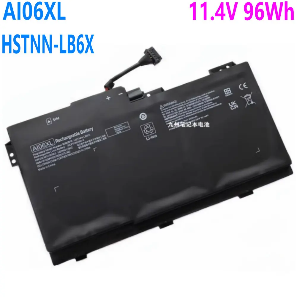 Brand new 7860mAh/96Wh AI06XL battery For HSTNN-LB6X ZBook 17 G3 ZBook 17 G3 V1Q04UT T7V62ET V1Q05UT X9T88UT M9L94AV Laptop