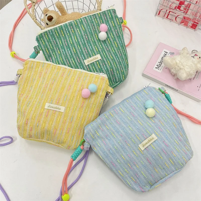 

Youda новая сумка через плечо из полиэфирной ткани для женщин, портативная сумка через плечо с полосатым узором, маленькая повседневная вместительная сумка для телефона