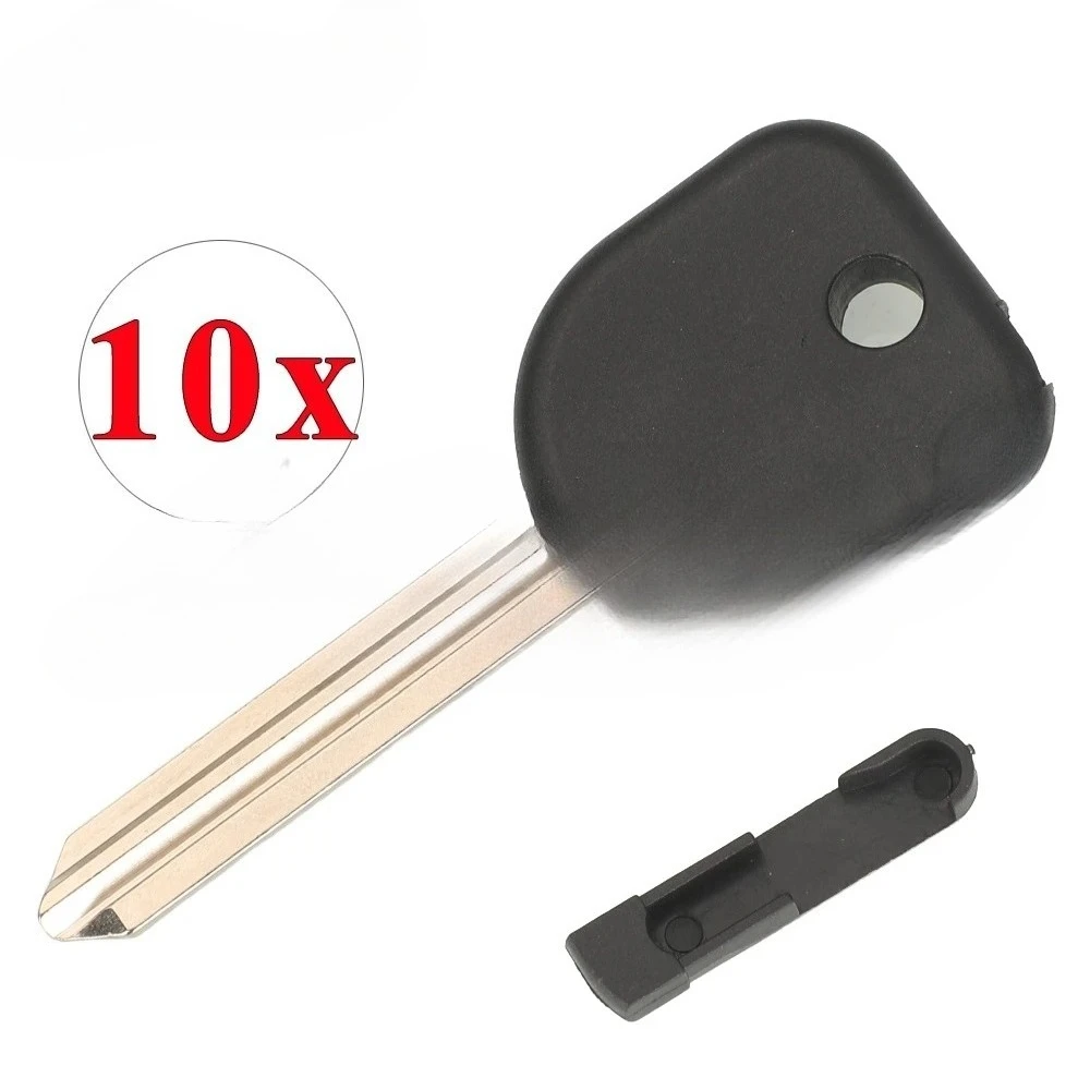 

10PCS Transponder Ignition Uncut Key B111 Right Blade Circle Plus For Chevrolet Epica Cruze v Chip Groove Empty shell