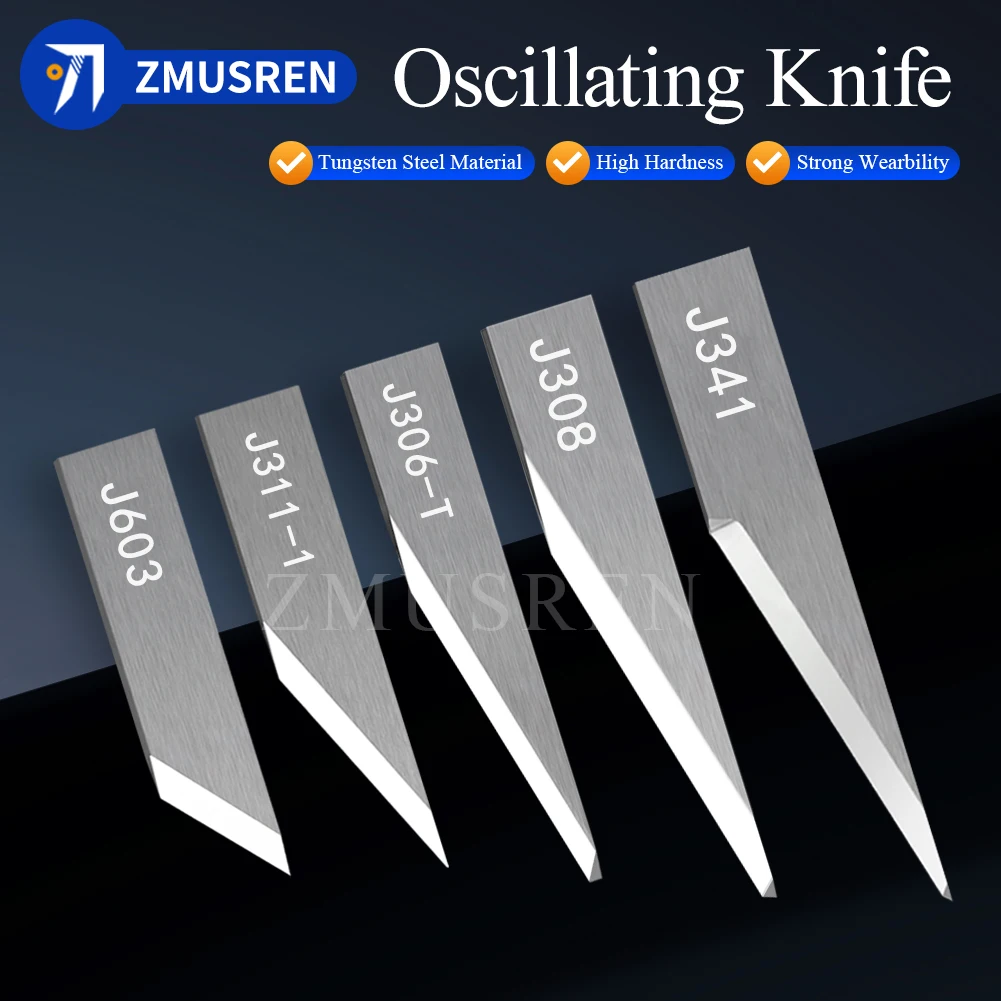 10PCS JWEI Tungsten Carbide Blade J311-1 J341 J603 J306-T J308 Composite Material Oscillating Knife Blade for Jingwei Cutter