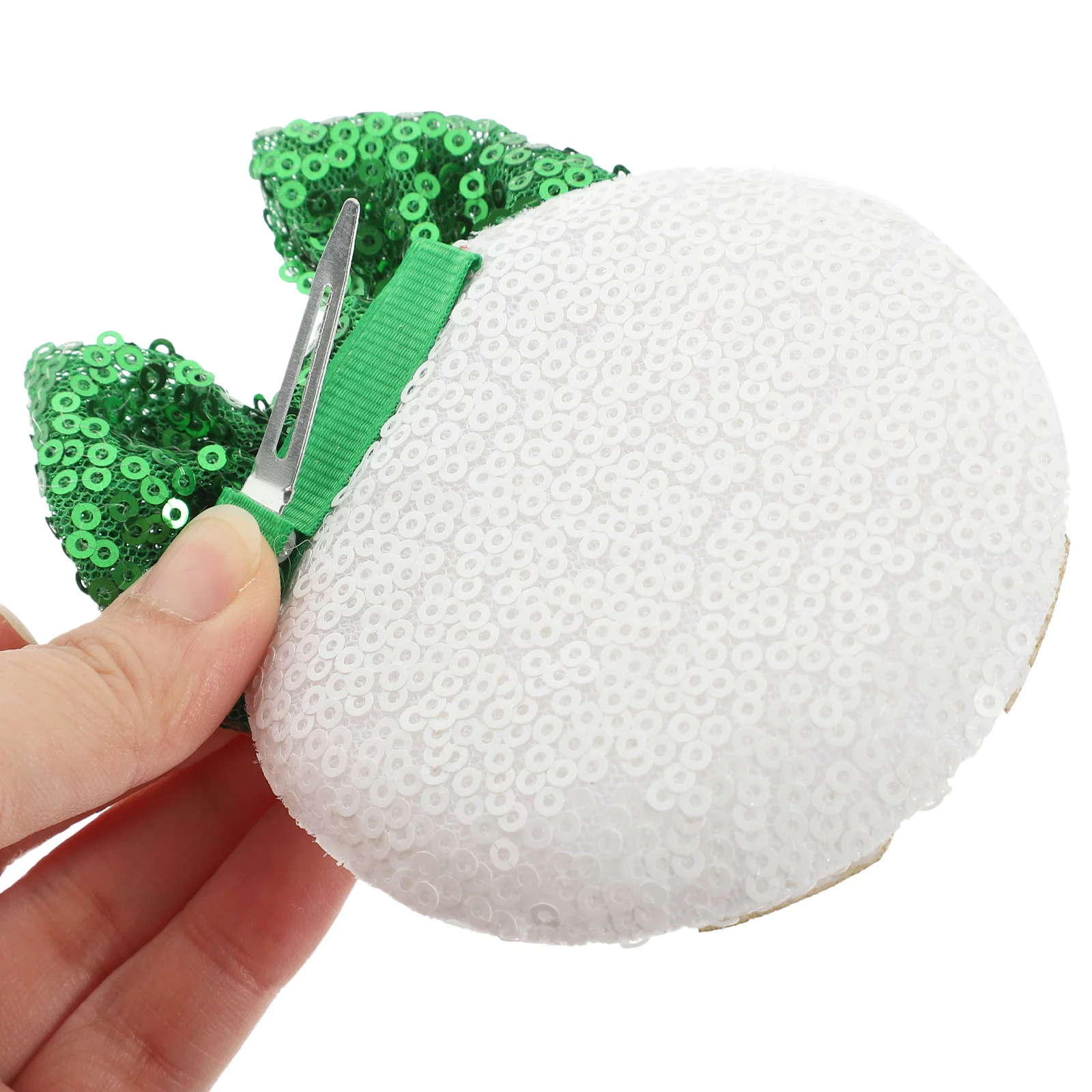 

2Pairs Glittering Bow Hair Clips Candy Sequin Christmas Barrettes for Holiday Hair Accessories Festive Decorative Hairpins