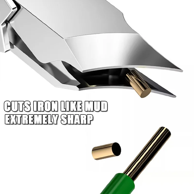 Innovadores cortaúñas plegables en ángulo, alicates para uñas plegables, tijeras para uñas de acero inoxidable, herramientas portátiles para decoración de uñas de viaje