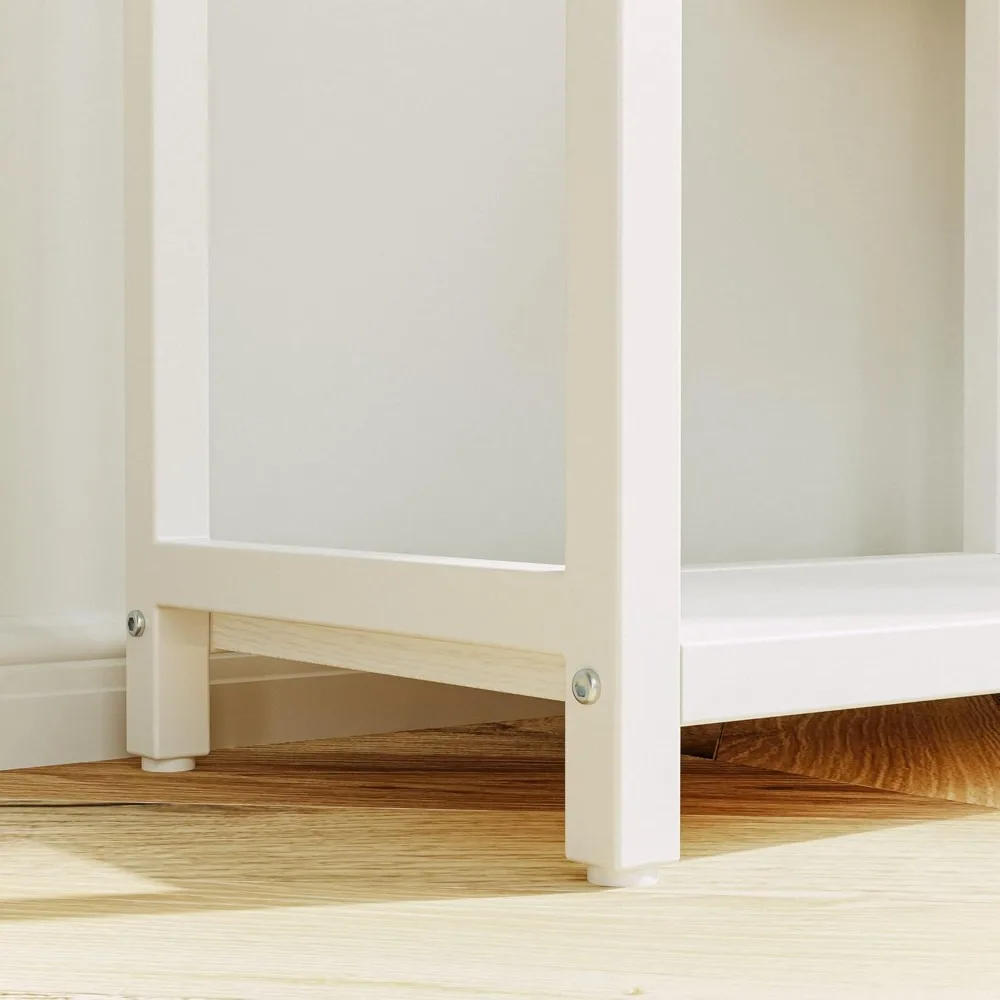 خزانة كتب معدنية من 6 طبقات على الطراز الصناعي مع تصميم هندسي للتخزين والعرض المفتوح #6