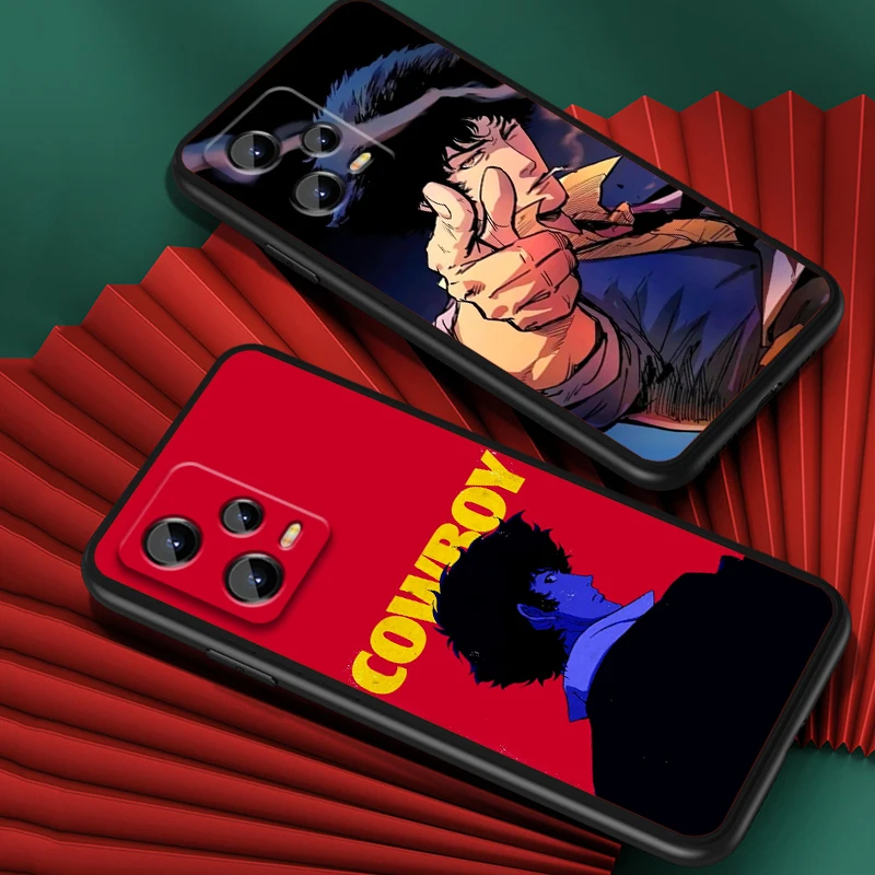 Cowboy Bebop Anime Art Cool For Xiaomi Redmi Note 13 12R 12 12S Turbo 11 11T 11S 10 10S Pro Plus 5G Black Cover Phone Case