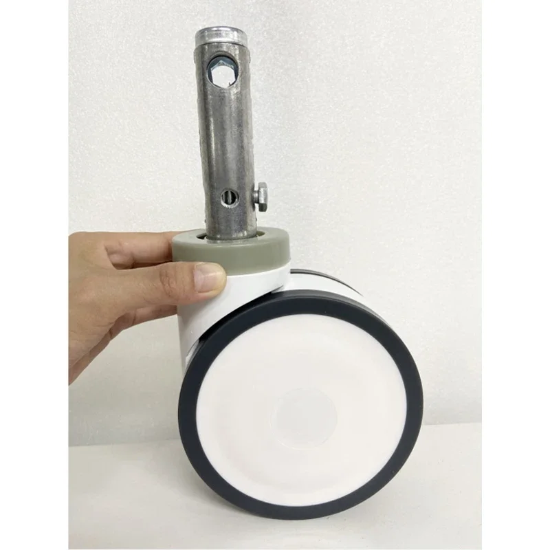 1 PC 5 Inch M28/M30 Insert Rod Hospital Nursing Bed Caster, Dual Row Silent Swivel Wheels for Medical Cart and Patient Bed