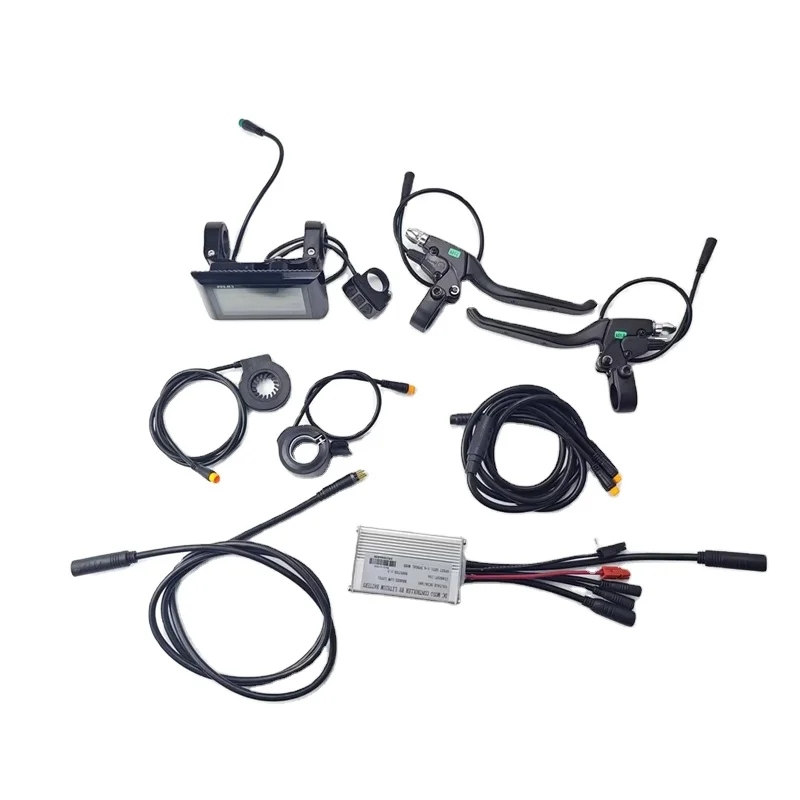 250W Ebike conversion kit with PAS JN-15A controller waterproof 5 pin plug SW900 LCD screen and Throttle brake lever