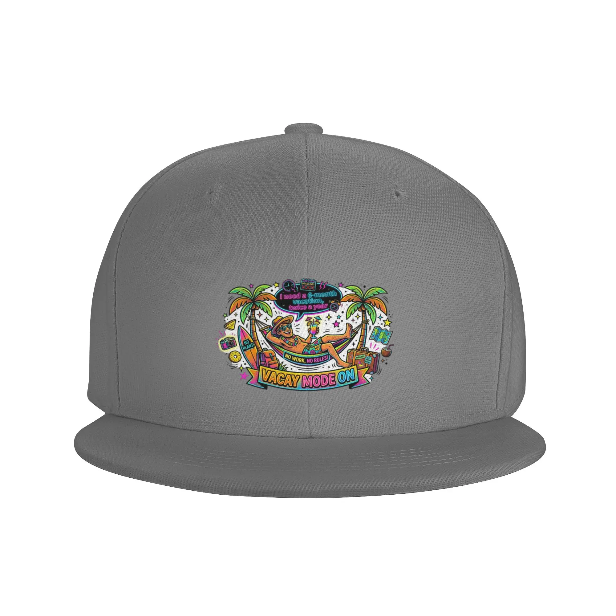 Fashion Vacay mode ON Flat Brim Sun Hat  Trendy Street Fashion Visor Hat