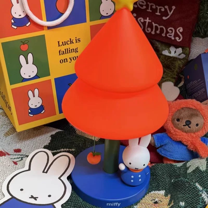 

Новая лампа Miffy Apple Tree для спальни, атмосфера изголовья кровати, настольная лампа, ночник, рождественские настольные украшения на складе