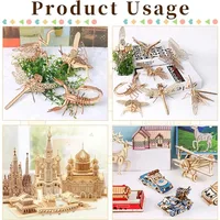 10x15cm 2.5mm Thick Wood Sheets,Unfinished Balsa Wood Slices for Crafts DIY Woodsheet for Wooden DIY Ornaments School Projects 5