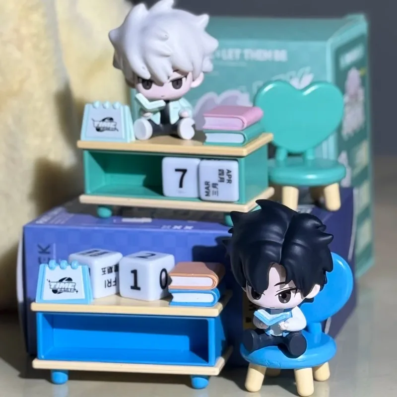 

New Original Link Click Desk Calendar Lucas Charles Anime Figure Model Decoration Collection Kawaii Figurine Desktop Toy Gift