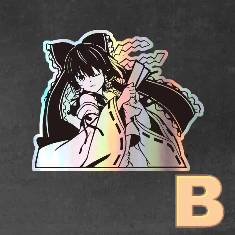 

Восточный проект, аниме, лазерные наклейки, красочные лазерные декоративные наклейки, водонепроницаемые компьютерные наклейки