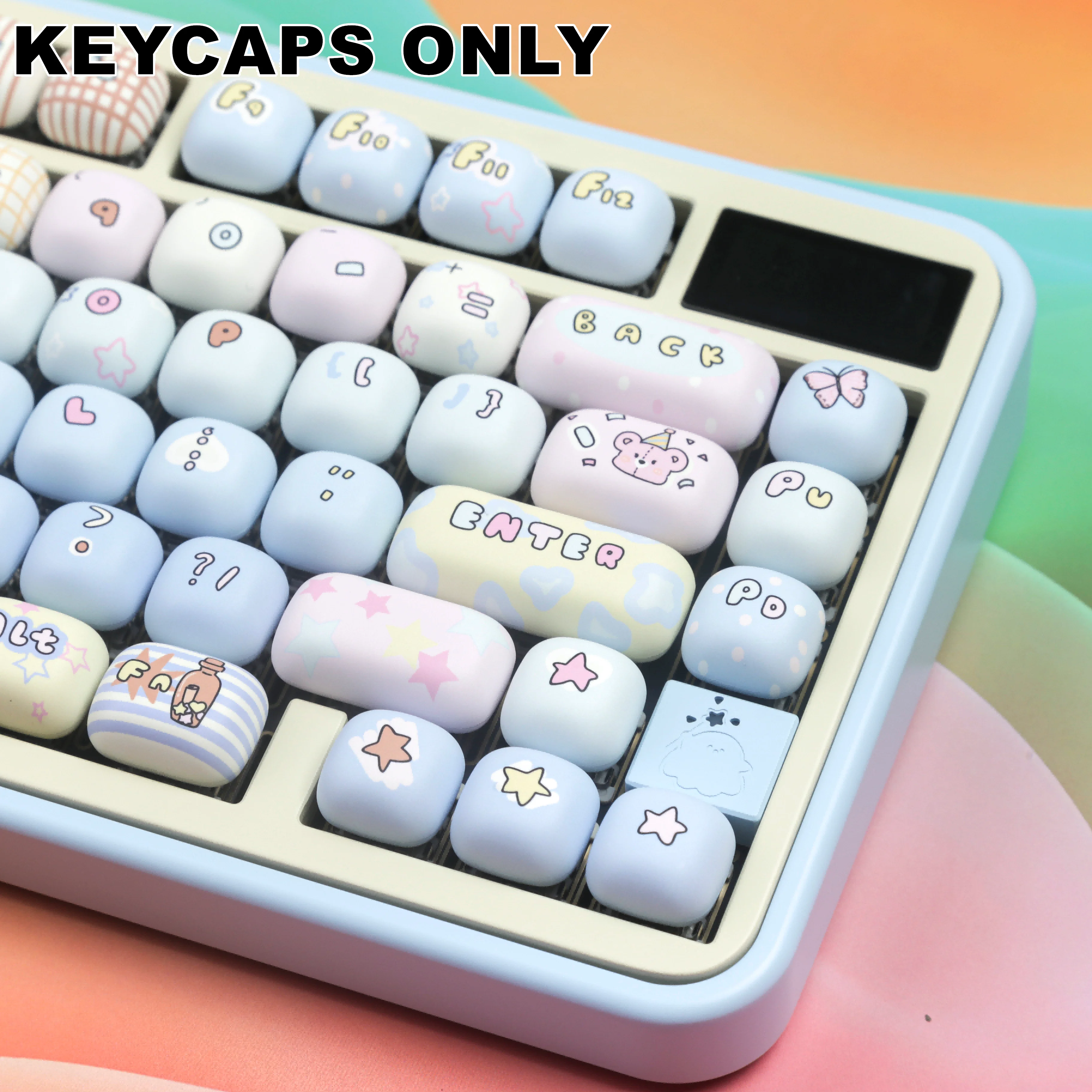 136 Keys Toys House PBT Keycaps MOG Profile Dye-Sublimated Keycap Set for Mx Cherry Gateron Switch Mechanical Keyboard Kit