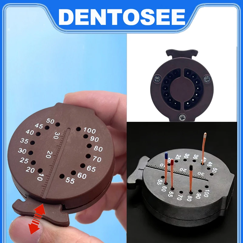 Dental Endo Rulers Gutta-Percha Cutter Measuring Calibration Ruler and Base High Precise Dentist Instruments Tools Material