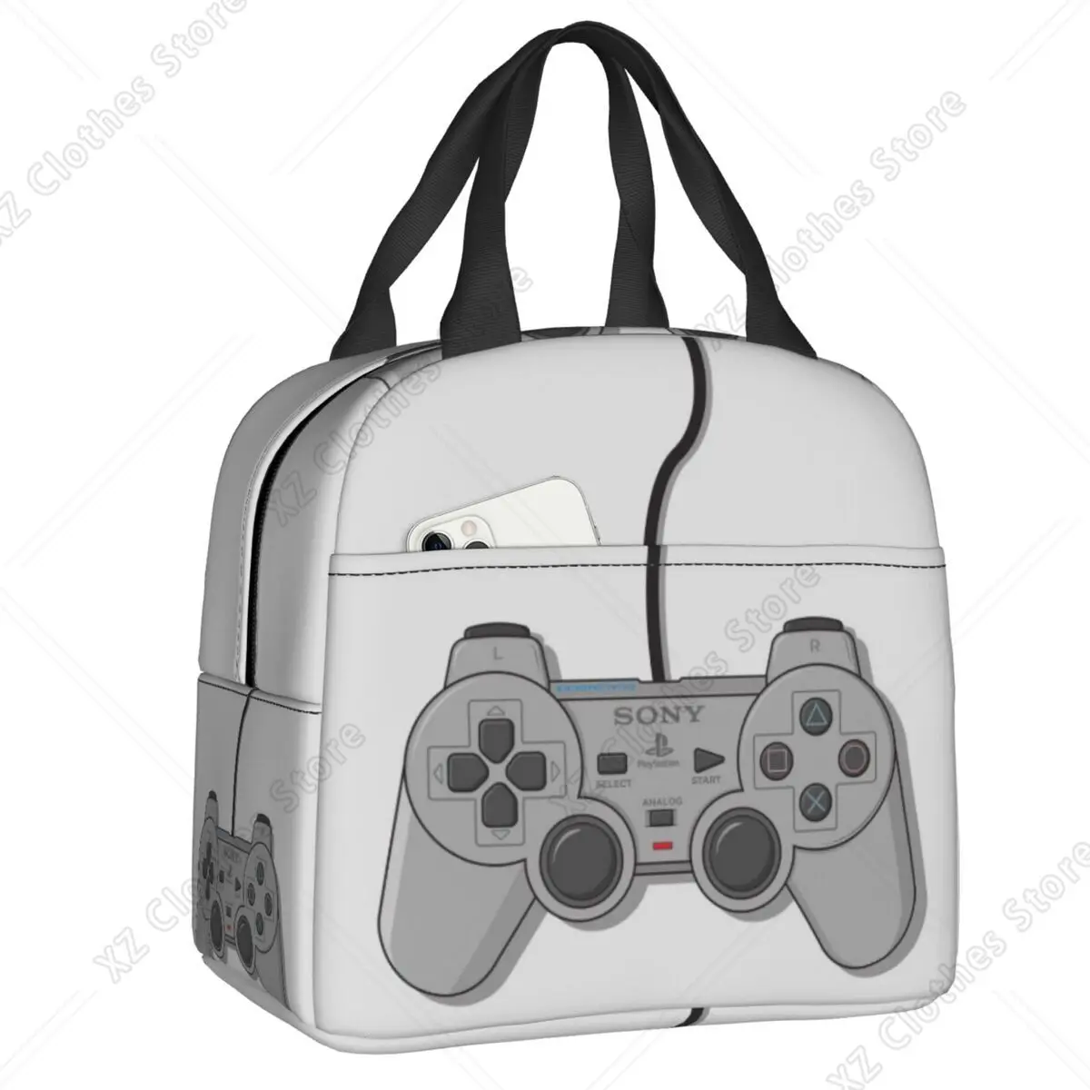 Custom Retro Video Game Turbo Controller Insulated Lunch Bags for Gamer Lover Resuable Thermal Cooler Bento Box Women Children