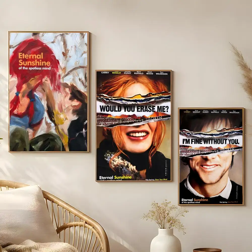 Eternal Sunshine of the Spotless Mind Poster Poster Self-adhesive Art Waterproof Paper Sticker Coffee House Bar Room Wall Decor