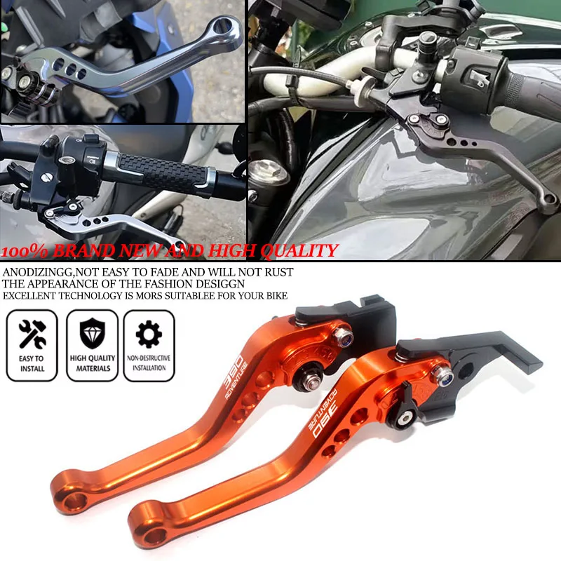 Fit For 390 Adventure R 390 Enduro R 390 SMC R 2025-2026 Short Handle Brake Lever Motorcycle CNC Adjustable Short Brake Clutch