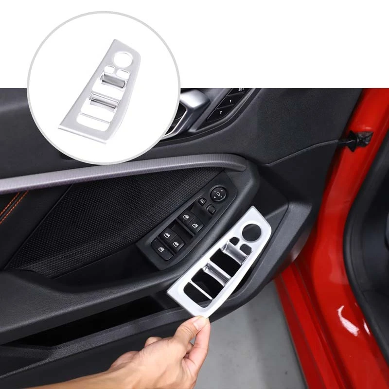 

Carbon Fiber Texture ABS Window Lift Switch Cover Trim For BMW F40 F44 1 2 Series 2020-2023 Door Interior Parts