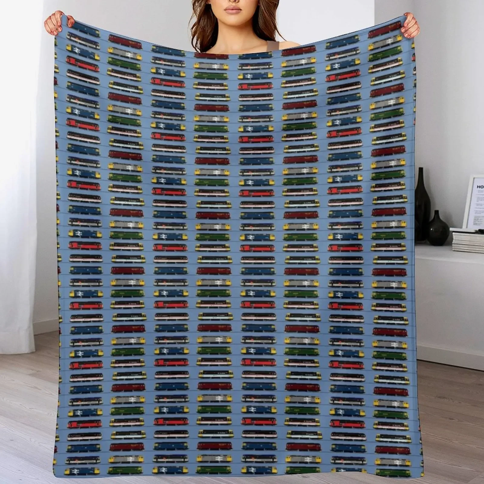 CLASS 47 LOCOMOTIVES Throw Blanket Soft Warm Blanket Gift for Men Women Adults