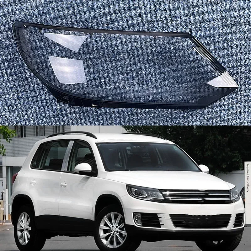 

For Volkswagen Tiguan 2013 14 15 16 2017 Headlamp Cover Transparent Headlight Shell Lens Plexiglass Replace Original Lampshade